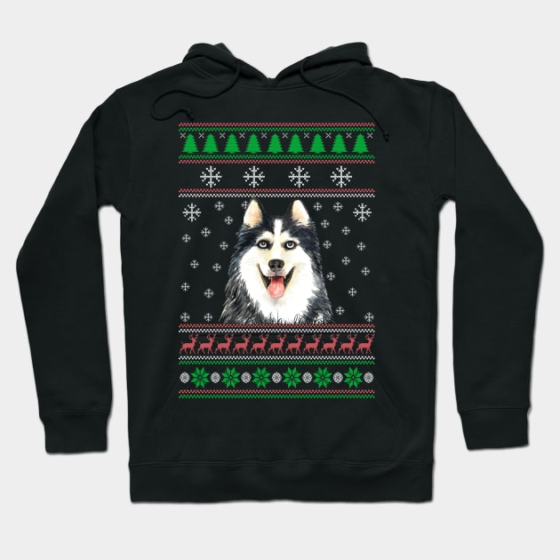 Cute Siberian Husky Dog Lover Ugly Christmas Sweater For Women And Men Funny Gifts Hoodie by uglygiftideas